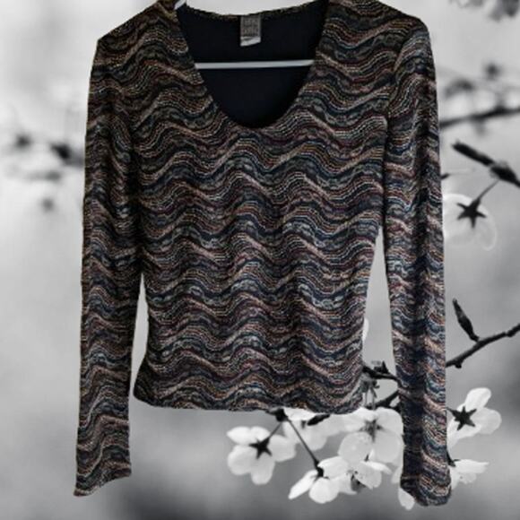 Hanky Panky Small vintage long sleeve knit polyester nylon blend woman's top - Picture 1 of 1